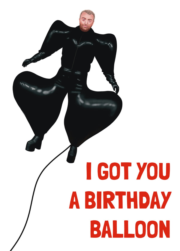 Sam Smith Birthday Balloon Card