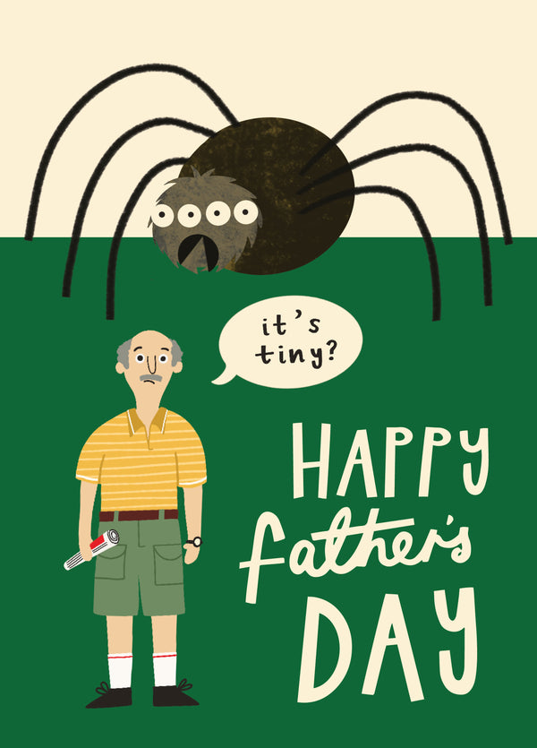 Funny Spider Dad Birthday Card