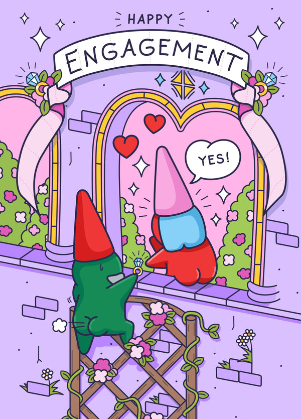 Engagement Card - Fairy Tale Love Story