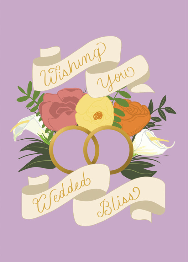 Wishing You Wedded Bliss Wedding Card