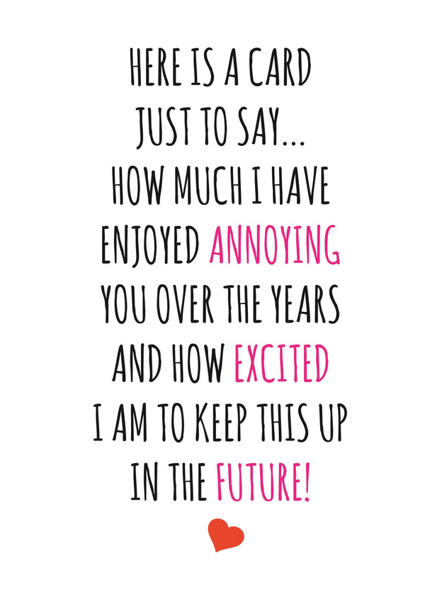 Here Is A Card Just To Say.... Card