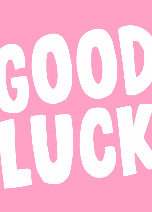 Good Luck Type Card