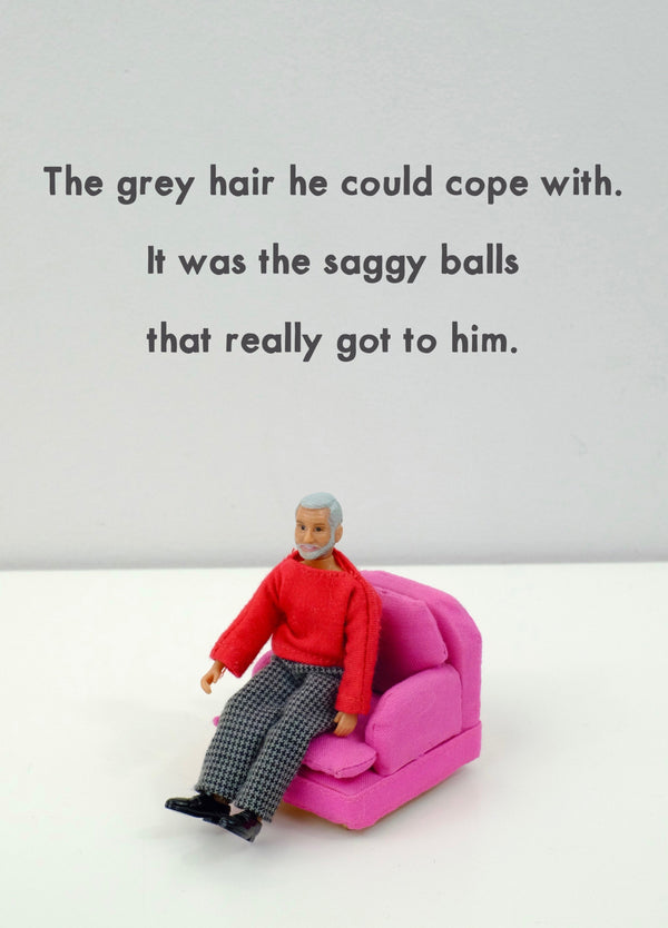 Saggy Balls Card
