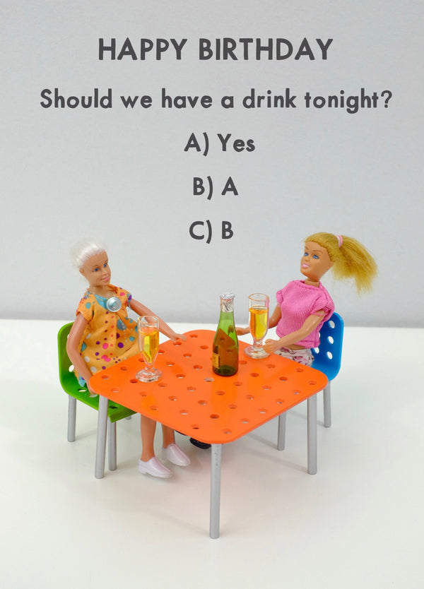 Birthday Drink? Card
