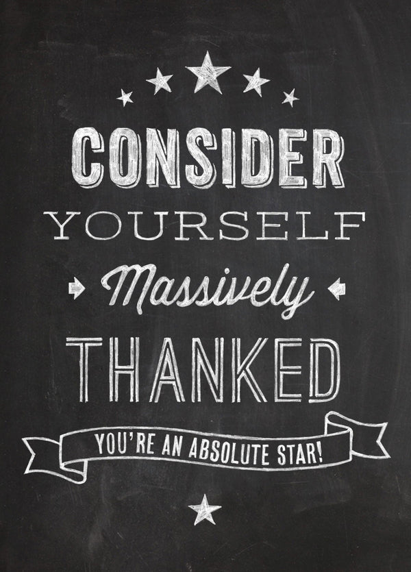 Massively Thanked Card