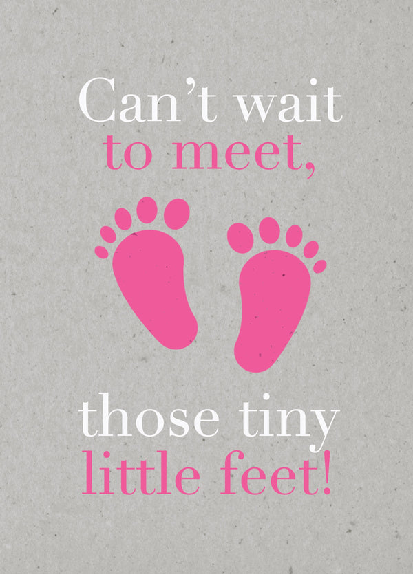 Tiny Feet Pink Card