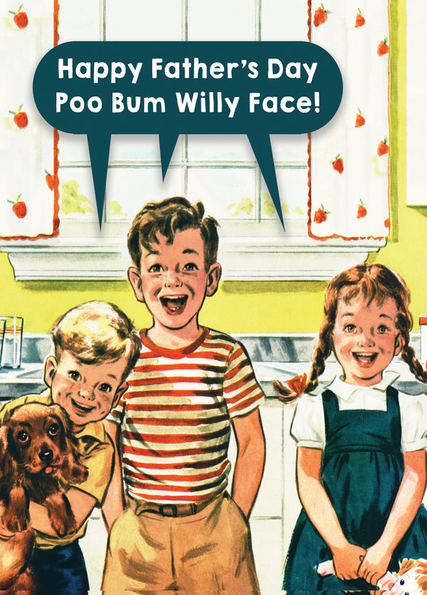 Poo Bum Willy Card