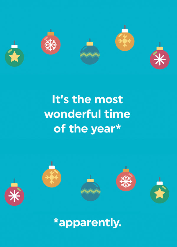 The Most Wonderful Time Of The Year