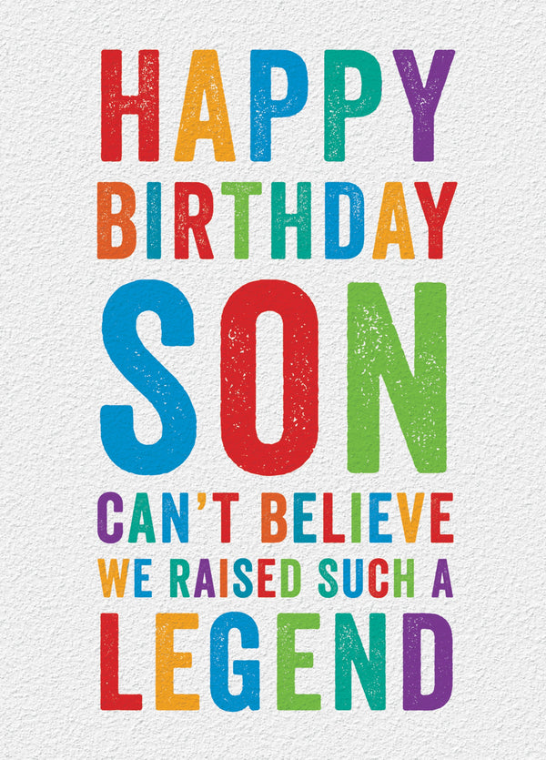 Happy Birthday Son Card