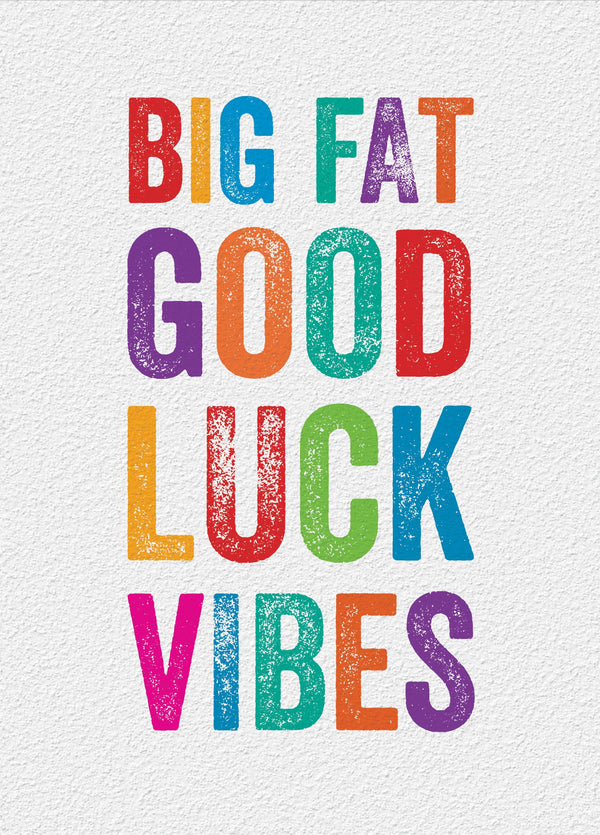 Good Luck Vibes Card