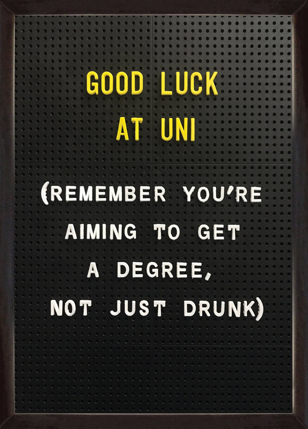 Good Luck At Uni Card