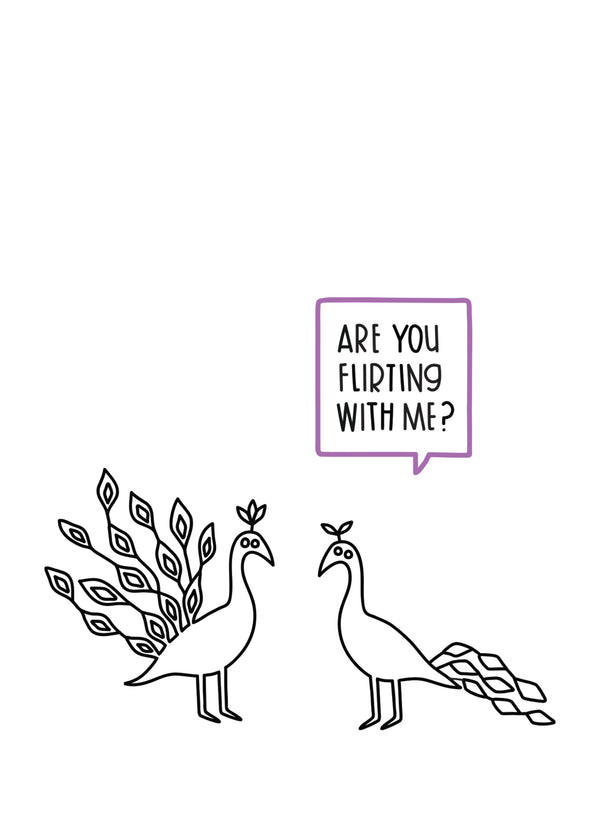 The Peacocks Card
