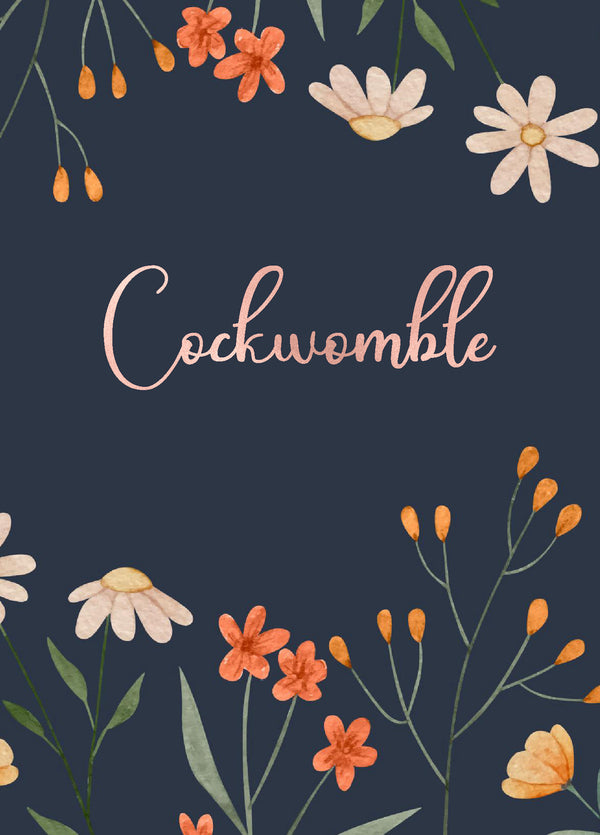 Funny Birthday Card - 'Cockwomble'