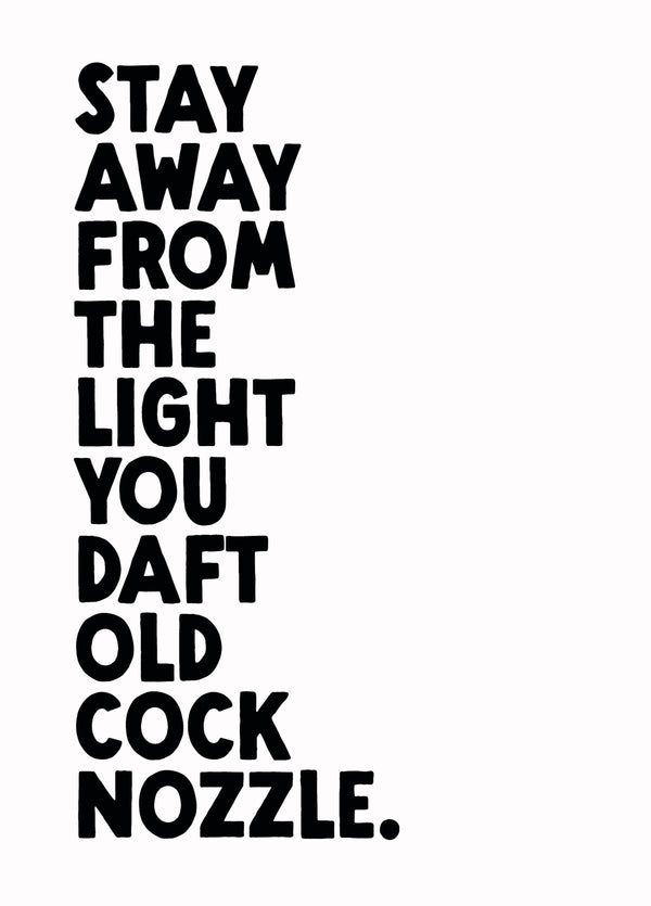 Funny Birthday Card - 'Cock Nozzle'