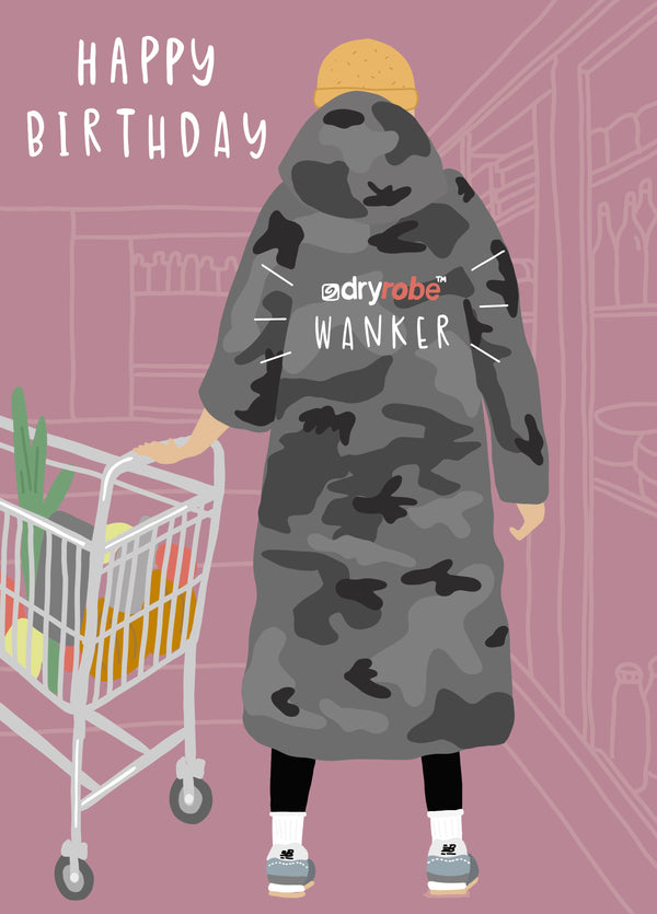 Dry Robe Wanker Card