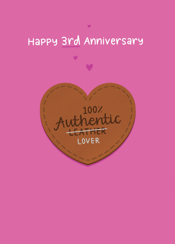100% Lover Anniversary Card