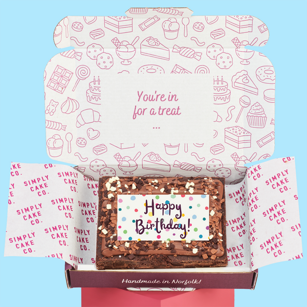 Happy Birthday Brownie Slab