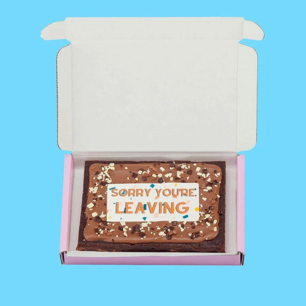 Sorry You're Leaving Brownie Slab