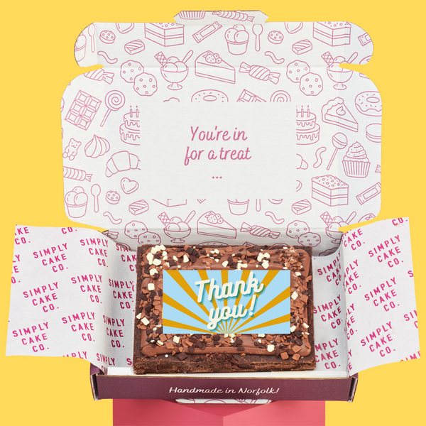 Thank You Brownie Slab