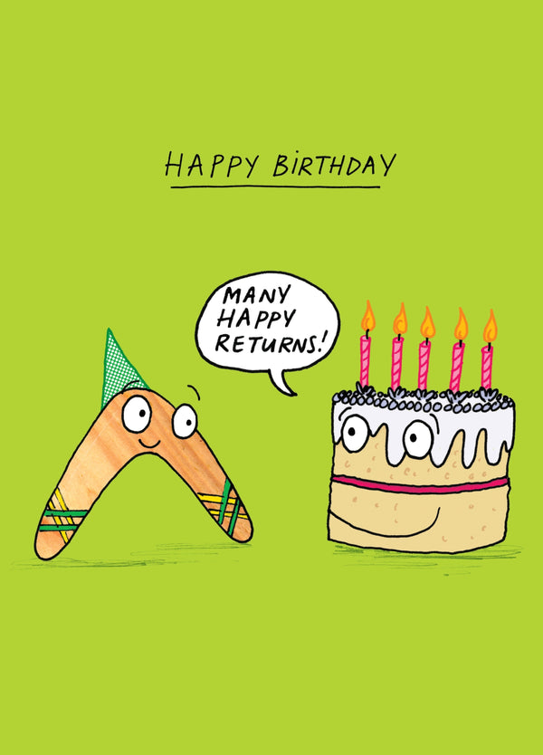 Many Happy Returns Card