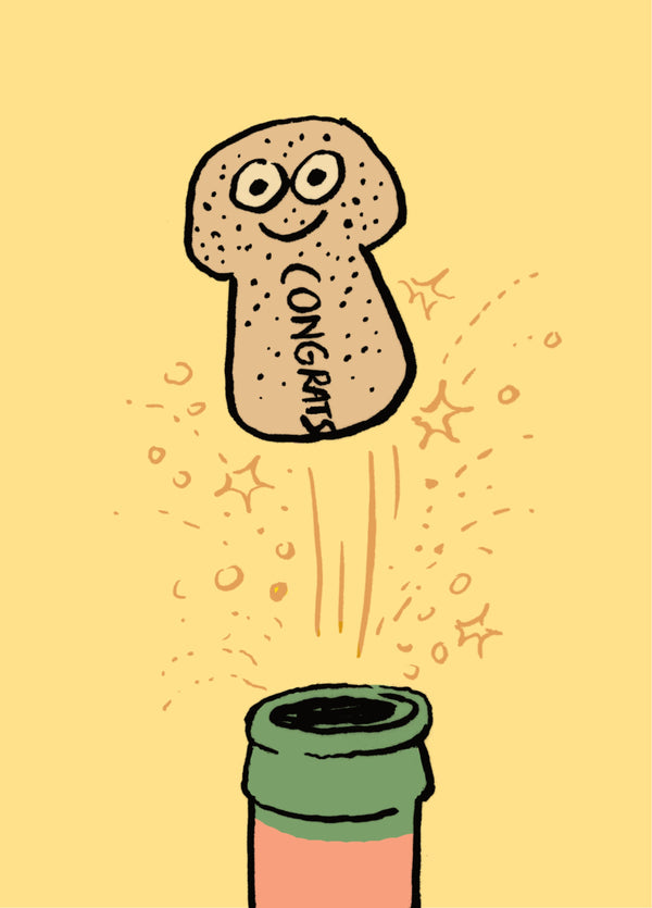 Pop The Cork Card