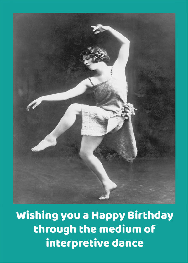 Medium Of Interpretive Dance Card