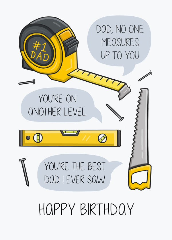 DIY Dad Birthday Puns Card