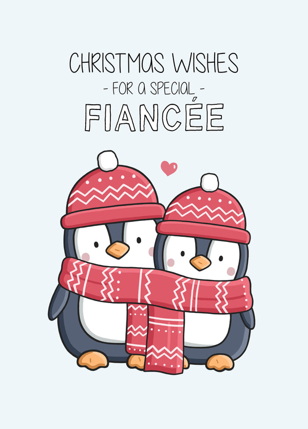 Christmas Wishes For Special Fiancee Card