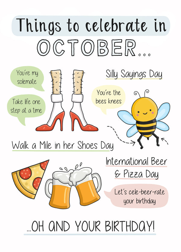 October Birthday Card