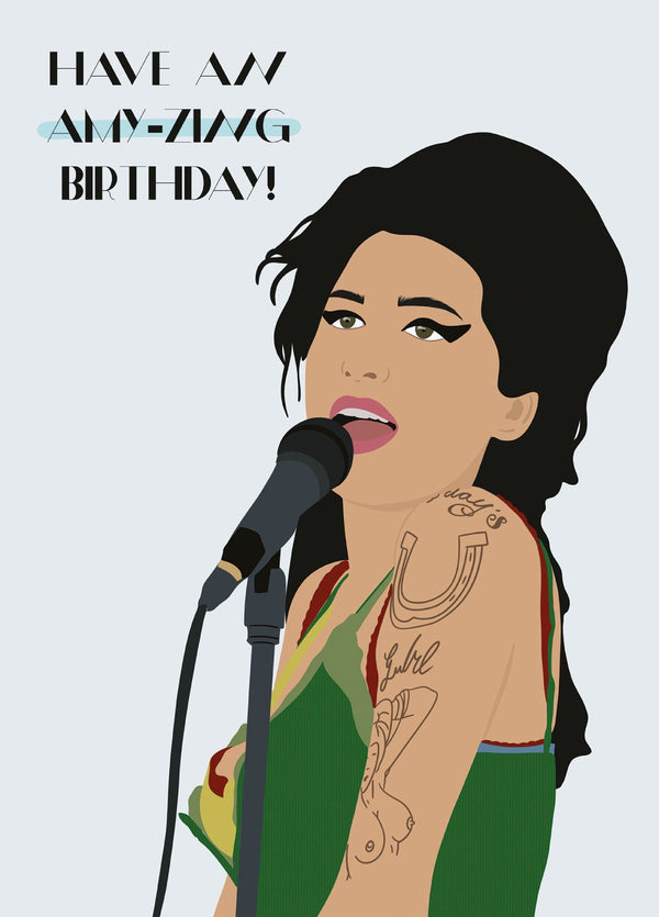Amy Winehouse - Amazing Birthday! Card