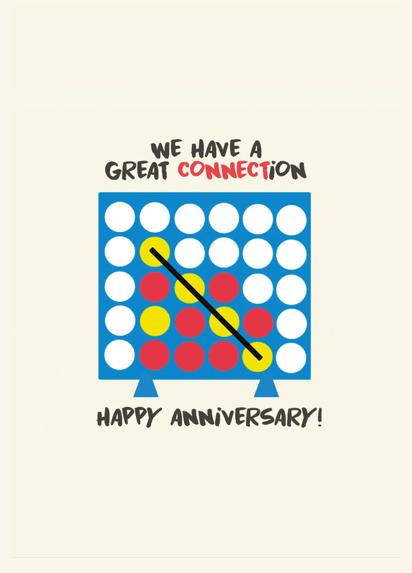 Connect Four Anniversary Card