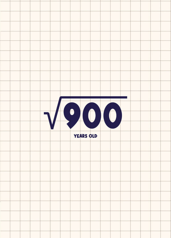 Square Root 30th Birthday Card