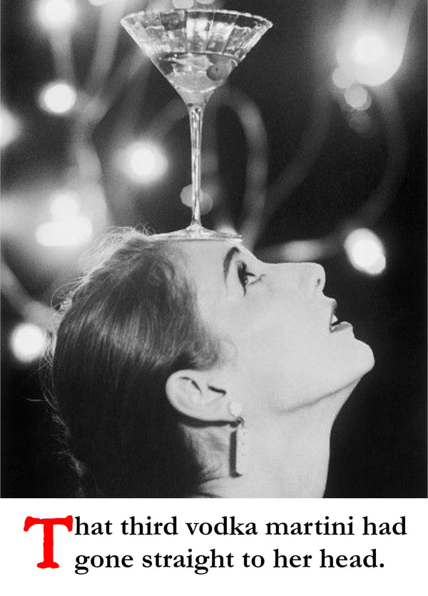 Vodka Martini Card For Christmas And Parties Card