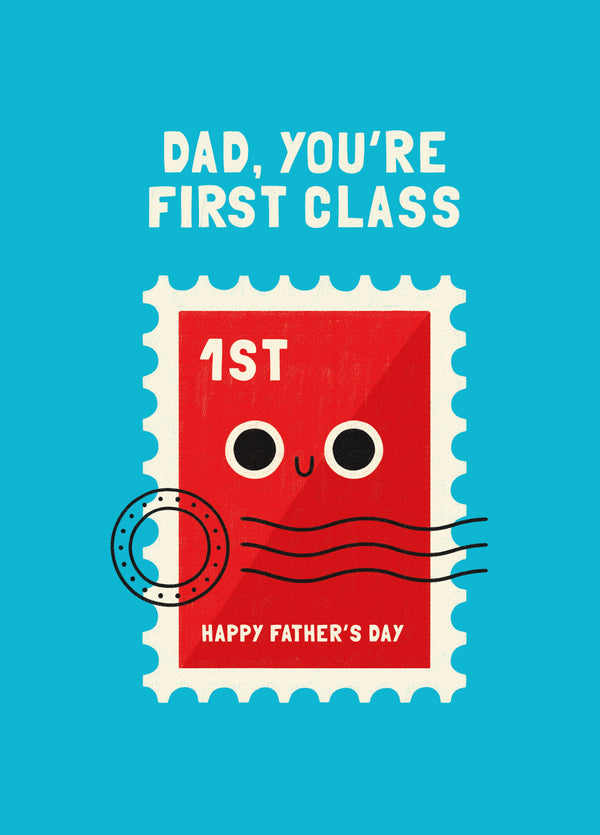 First Class Father's Day Card