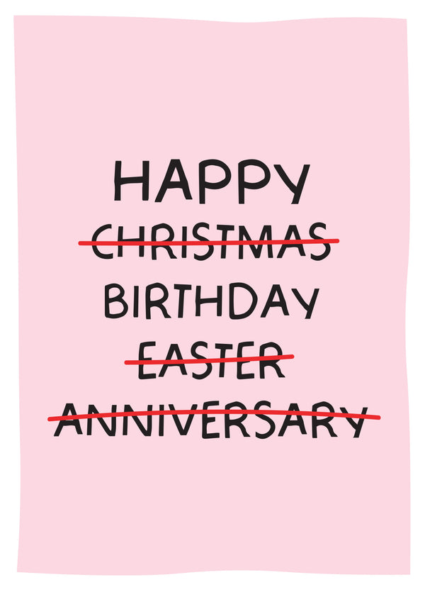 Multiple Choice Birthday Card