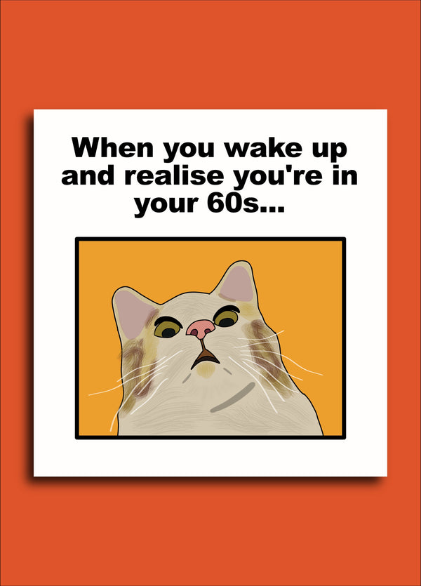 Shocked Cat (60) Meme Card