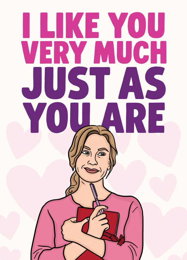Bridget Jones Love Card - Anniversary Card - I Like You Very Much