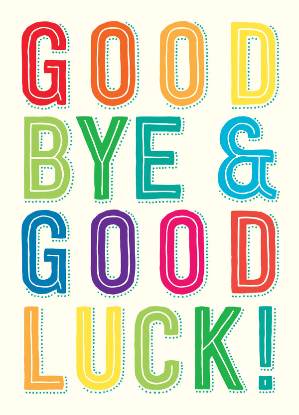 Good Bye Card