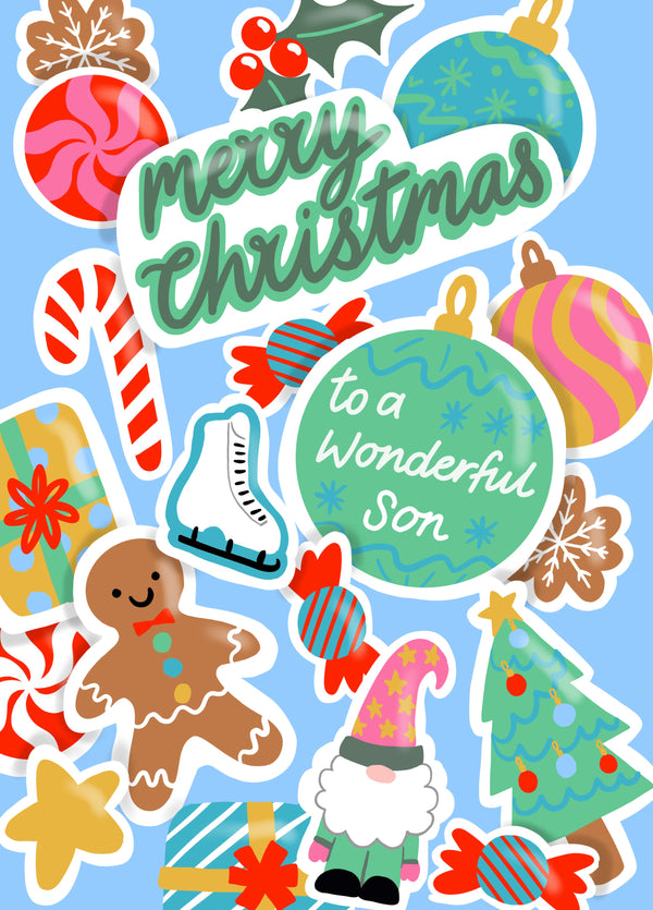 Wonderful Son Christmas Card