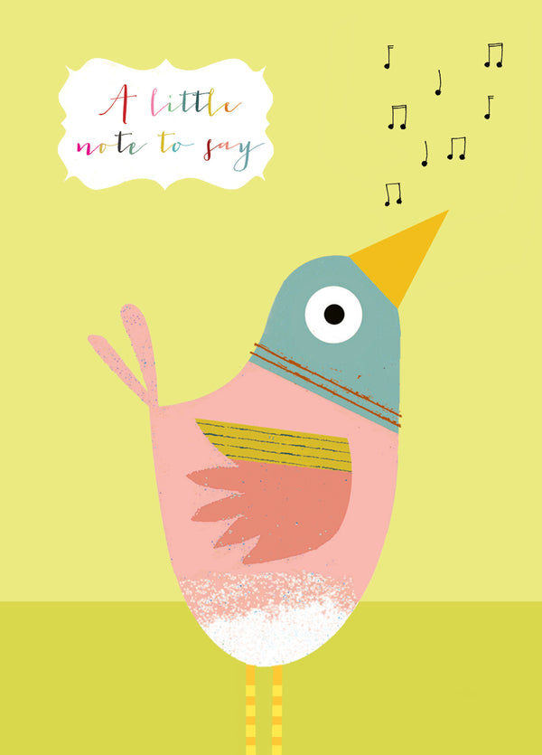 Note To Say Birdie Card