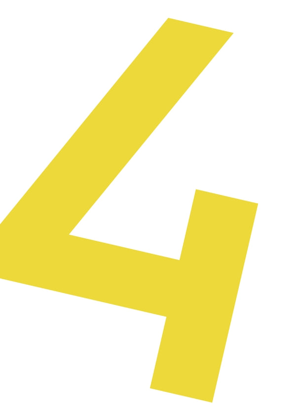 Number 4 Birthday Card