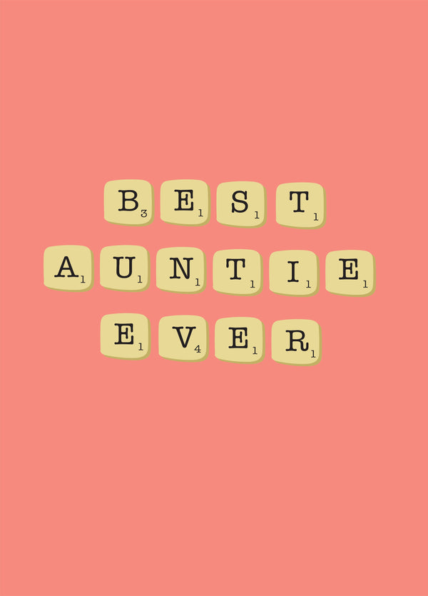 Best Auntie Ever - Happy Birthday Card