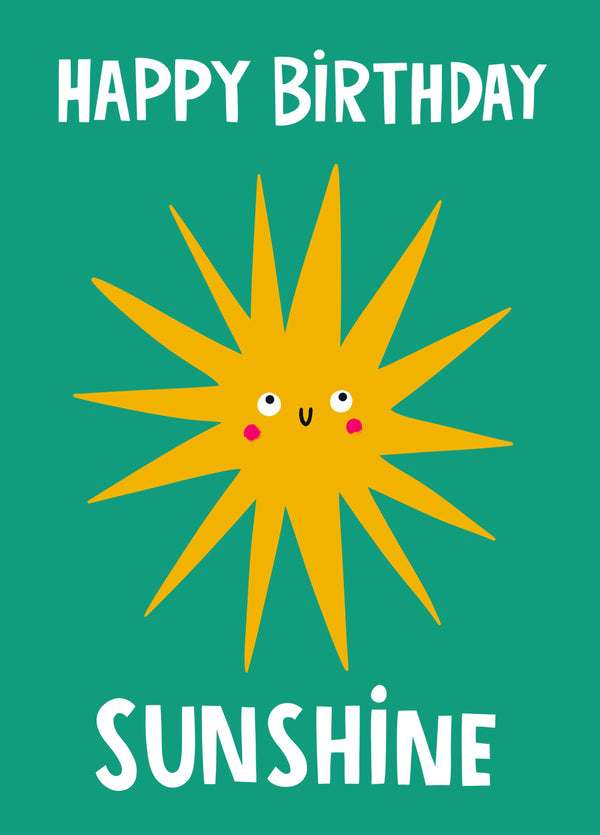Happy Birthday Sunshine Card