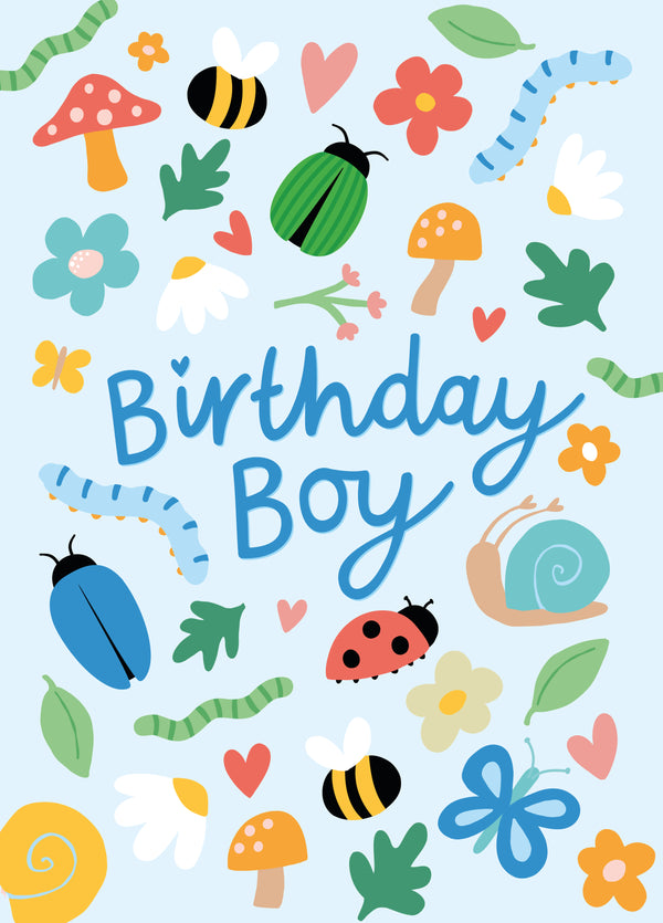 Birthday Boy Nature Inspired Card