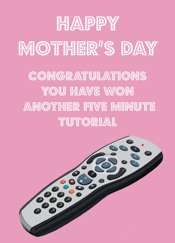 Congratulations Mum, You Have Won Card