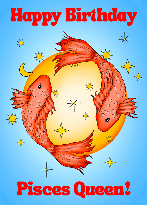 PISCES QUEEN! Card