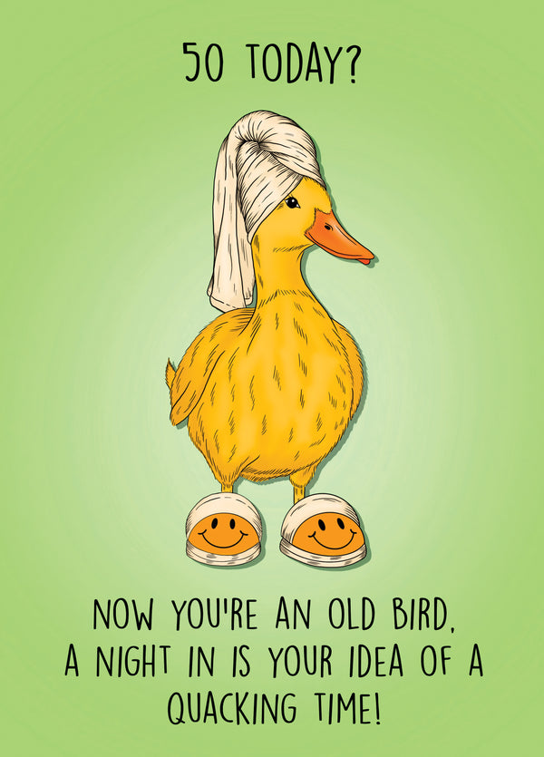 50th Birthday Quacking Duck