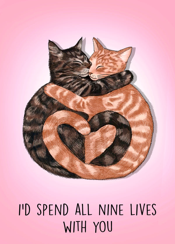 Adorable Kitties Love Card