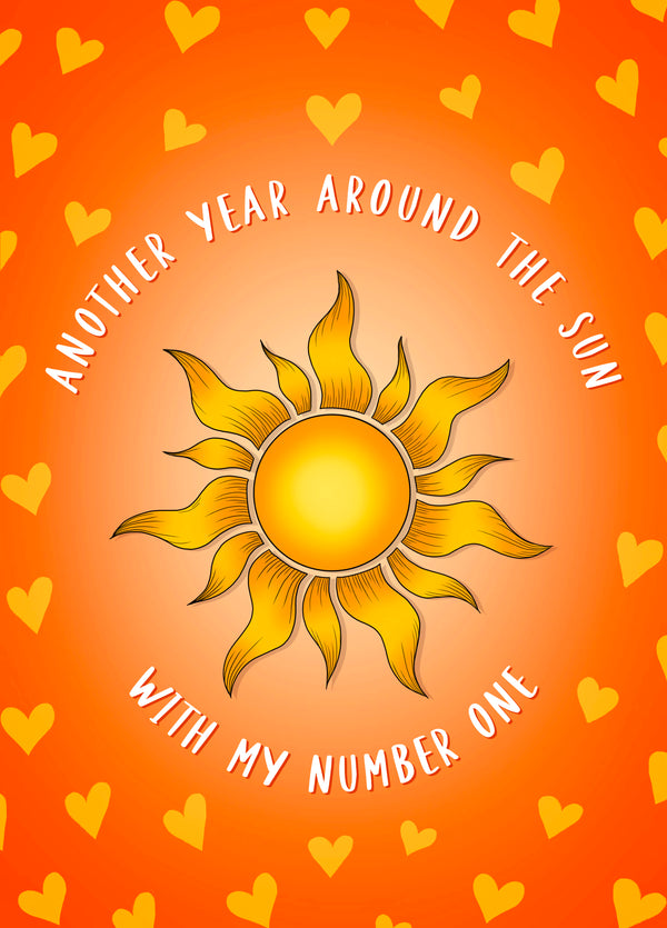 Cute Sun Anniversary Card