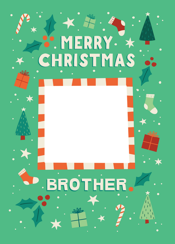Brother Xmas Icons Photo Upload Card